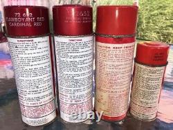 Lot of vintage SCHWINN SPRAY CAN PAINT & Misc