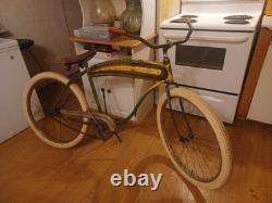 Men's Hawthorne. Ward Balloon Tire Bicycle 1940's Vintage Pre-War Tank Bike