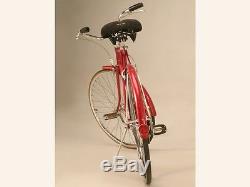 Mens 1971 Candy Red Schwinn Suburban Bicycle vintage