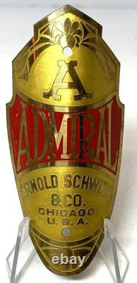NEW OLD STOCK vintage Schwinn ADMIRAL bicycle Head Badge
