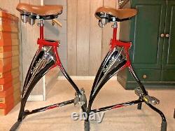 NEW Vintage Schwinn Phantom Bicycle Bar Stools PAIR Extremely Rare