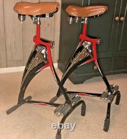 NEW Vintage Schwinn Phantom Bicycle Bar Stools PAIR Extremely Rare