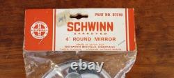 NOS Vintage Schwinn 4 Round Pee Wee Herman X-1 Amber Reflector Bike Mirror
