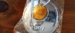 NOS Vintage Schwinn 4 Round Pee Wee Herman X-1 Amber Reflector Bike Mirror