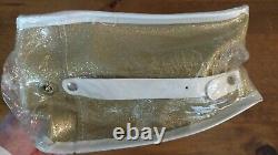 NOS Vintage Schwinn Bornemann Banana Seat Muscle Bike Gold Glitter Seat Bag