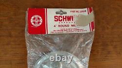 NOS Vintage Schwinn Krate 4 Banana Seat Muscle Bike Pee Wee X-1 White Mirror