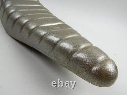 NOS Vtg Troxel SILVER Glitter Banana Seat Muscle Bike Schwinn Murray Eliminator