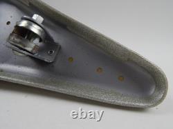 NOS Vtg Troxel SILVER Glitter Banana Seat Muscle Bike Schwinn Murray Eliminator