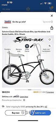 New RARE Factory Sealed Schwinn StingRay Vintage Classic Retro Bicycle Bike