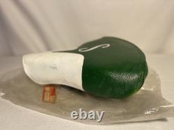New Vintage Schwinn Messenger Green/ White Bike Seat Monogram