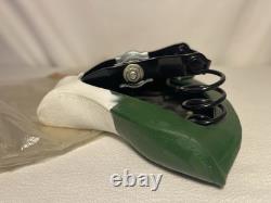 New Vintage Schwinn Messenger Green/ White Bike Seat Monogram