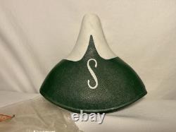 New Vintage Schwinn Messenger Green/ White Bike Seat Monogram