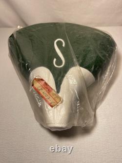 New Vintage Schwinn Messenger Green/ White Bike Seat Monogram