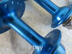 Nos Shimano MX DX Blue Hubs 36 Hole Bmx Race Racing Schwinn Bicycle Vintage