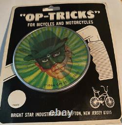 Nos Vintage Op-tricks Schwinn Tricks Banana Seat Muscle Bike 3d Green Hornet