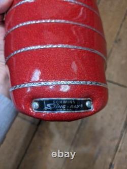 OG 70's Red Glitter Vintage Persons Schwinn Stingray Muscle Bike Banana Seat