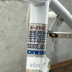 Old School BMX Schwinn Freestyle Frame Predator Free Form EX Vintage White 20