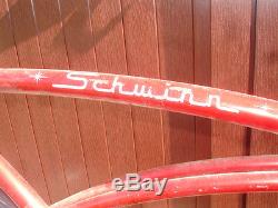 Old Vtg 1969 26 Wheel Red Schwinn Adult Boys Typhoon Bike Bicycle # KE04572