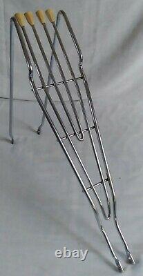 Orig. Vintage 1966 Schwinn Chrome 4 Reflector Rear Rack Panther Jaguar Corvette