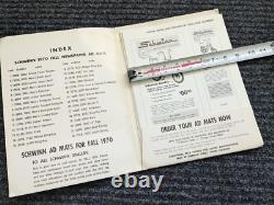 Original Schwinn Bicycle Company Vintage Dealer 1970 Advertising Packet Orig 70