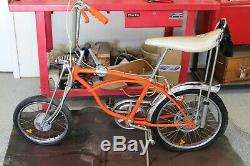 Original Vintage 1968 Schwinn Orange Krate & Model of'69 Krate