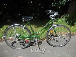 Original Vintage 1973s Schwinn(Chicago) Collegiate Women's Green Bicycle