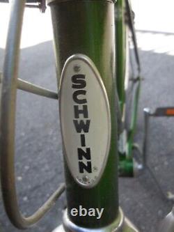 Original Vintage 1973s Schwinn(Chicago) Collegiate Women's Green Bicycle