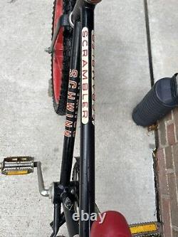 Original Vintage 1979 Schwinn Phantom Scrambler Mag BMX Bicycle Black and Red