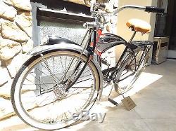 Original Vintage Men's 1950 Schwinn Black Phantom Cruiser Bicycle Bike Rare