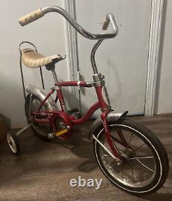 Original unrestored Schwinn lil Tiger Rare Red bicycle bike vintage