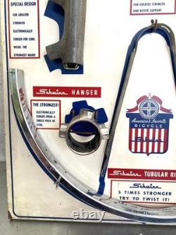 Original vintage Schwinn bicycle CUTAWAY dealer display advertising SIGN