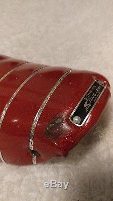 Original vintage Schwinn stingray banana seat red glitter