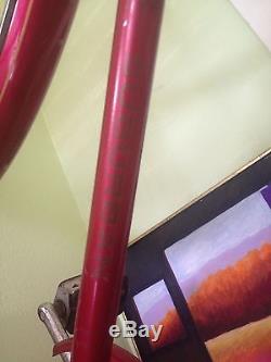 Pair Of His & Hers Vintage Raspberry Suburban Schwinn Bicycles