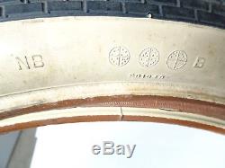 Pair Vintage Schwinn Typhoon Cord 24 X 2.125 Whitewall Bicycle Tires (usa) Nos