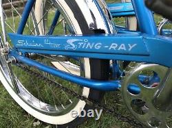 Pair Vintage Sky Blue 1967 Schwinn Stingrays Deluxe/ Slic Chic Bicycles