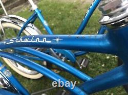 Pair Vintage Sky Blue 1967 Schwinn Stingrays Deluxe/ Slic Chic Bicycles