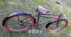 Pre war Schwinn C Model Standard Roadster Z12000 Genuine Vintage Unrestored