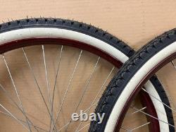 Prewar 26 Vintage Bicycle Double Drop Center Wheels Schwinn Rollfast Monark &