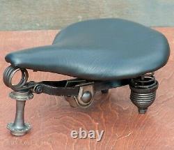 Prewar Mesinger B1 Bike SADDLE Leather Seat Vintage Schwinn Tank Cruiser Bicycle