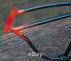 Prewar Schwinn Straight Bar Bicycle FRAME Vintage Klunker Cruiser Bike Autocycle