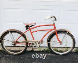 Prewar Shelby Tank Bike Cruiser 24 Jr Boys 1930's Vintage Schwinn Western Flyer