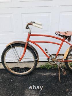 Prewar Shelby Tank Bike Cruiser 24 Jr Boys 1930's Vintage Schwinn Western Flyer