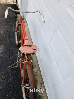 Prewar Shelby Tank Bike Cruiser 24 Jr Boys 1930's Vintage Schwinn Western Flyer