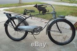 Prewar Vintage Bicycle Rack Elgin Blue Bird Skylark Schwinn Huffman Twin Bar