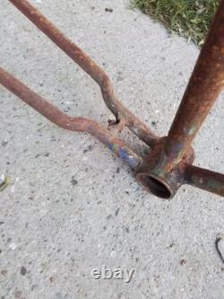 R22, Schwinn, prewar, VINTAGE, tank BICYCLE, Lincoln, 26FRame, balloon Tire, b6, old