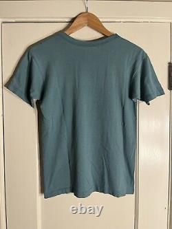 RARE 1970s Champion Blue Bar Schwinn Bicycles Tshirt Faded Green Distressed