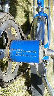 RARE Great Condition Vintage SWINGBIKE with Owners Manual Blue Swing Bike Schwinn