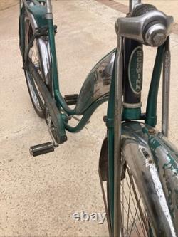 RARE- Vintage Original 1955 Schwinn Girls Green Phantom Bicycle #S75762