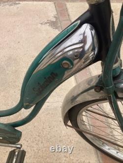 RARE- Vintage Original 1955 Schwinn Girls Green Phantom Bicycle #S75762