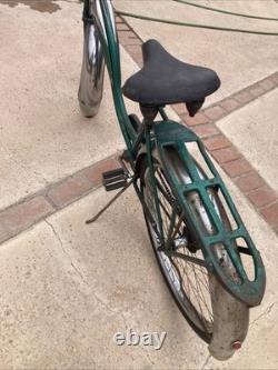 RARE- Vintage Original 1955 Schwinn Girls Green Phantom Bicycle #S75762